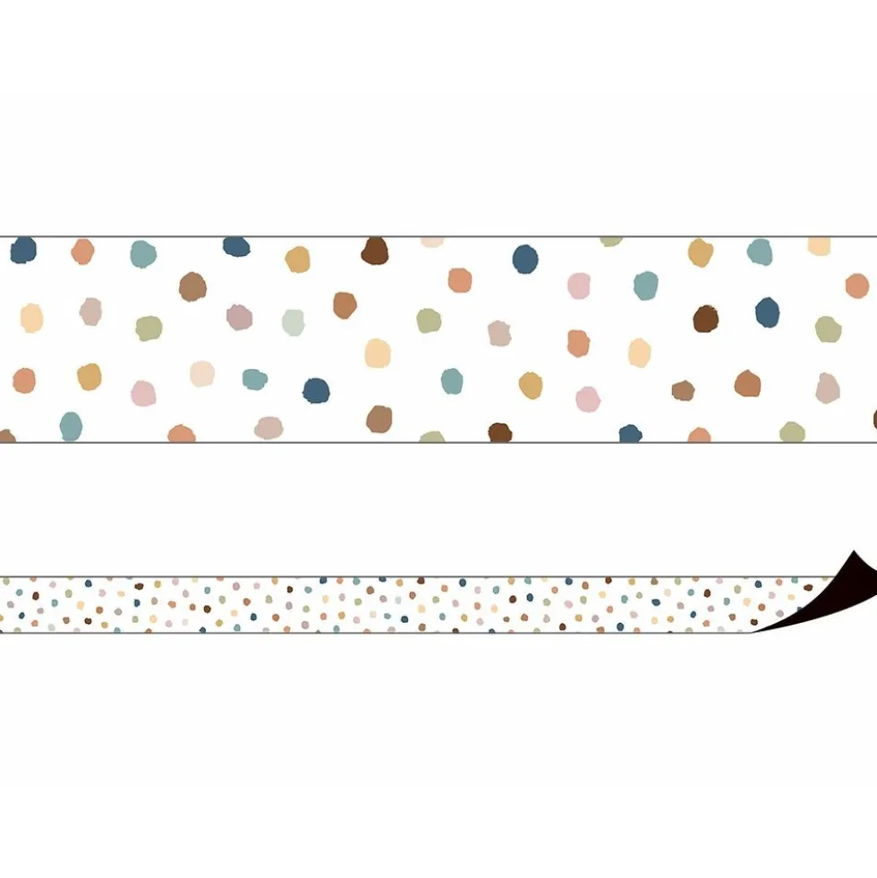 Everyone is Welcome Painted Dots Magnetic Border