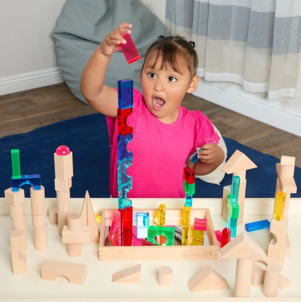 Excellerations® Acrylic & Wooden Block Set - 141pcs