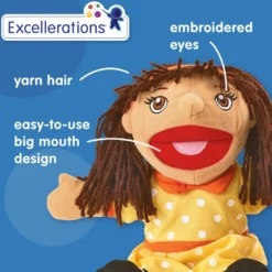 Excellerations® African American Girl & Boy Puppet Pair