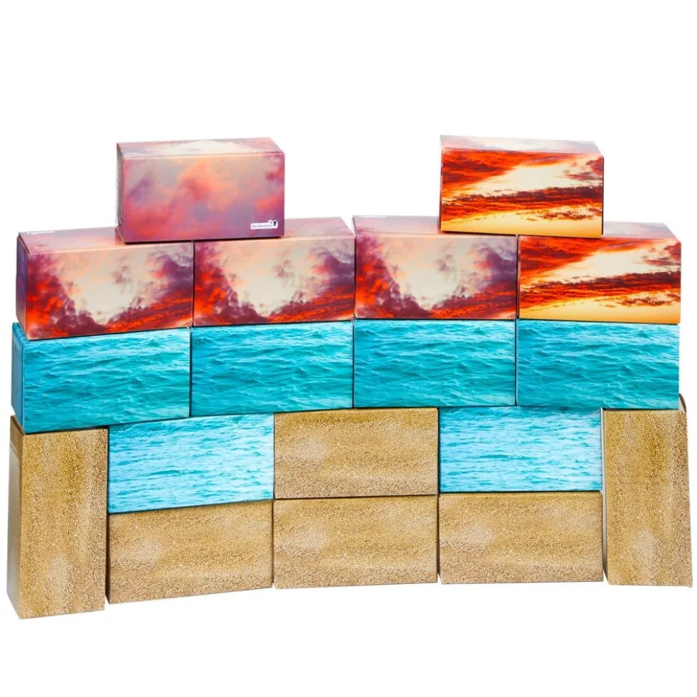 Excellerations® Beach Nature Blocks - Set of 18