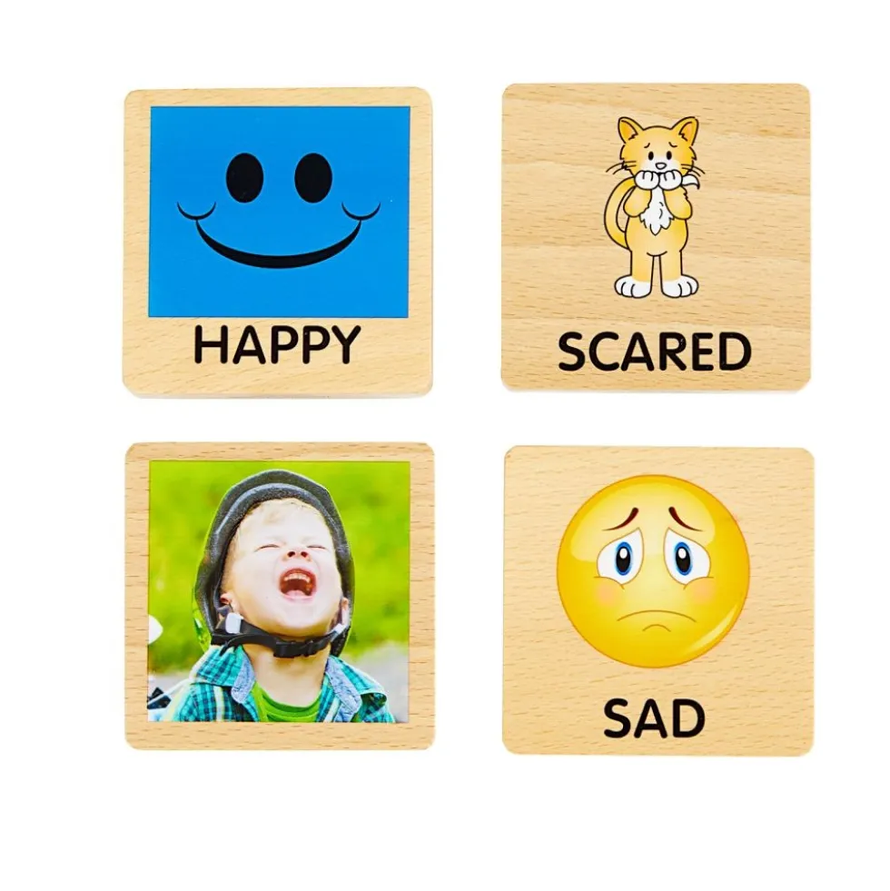 Excellerations® Build and Match Emotions Block Set 1 - 16 blocks