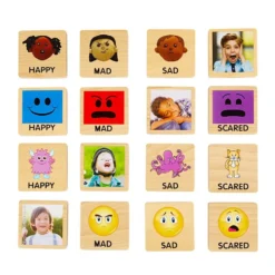 Excellerations® Build and Match Emotions Block Set 1 - 16 blocks