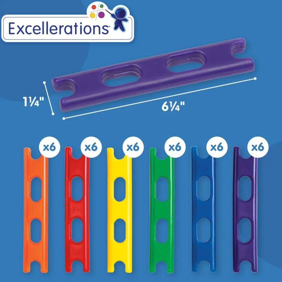 Excellerations® Chunky Construction Bars - Set of 36