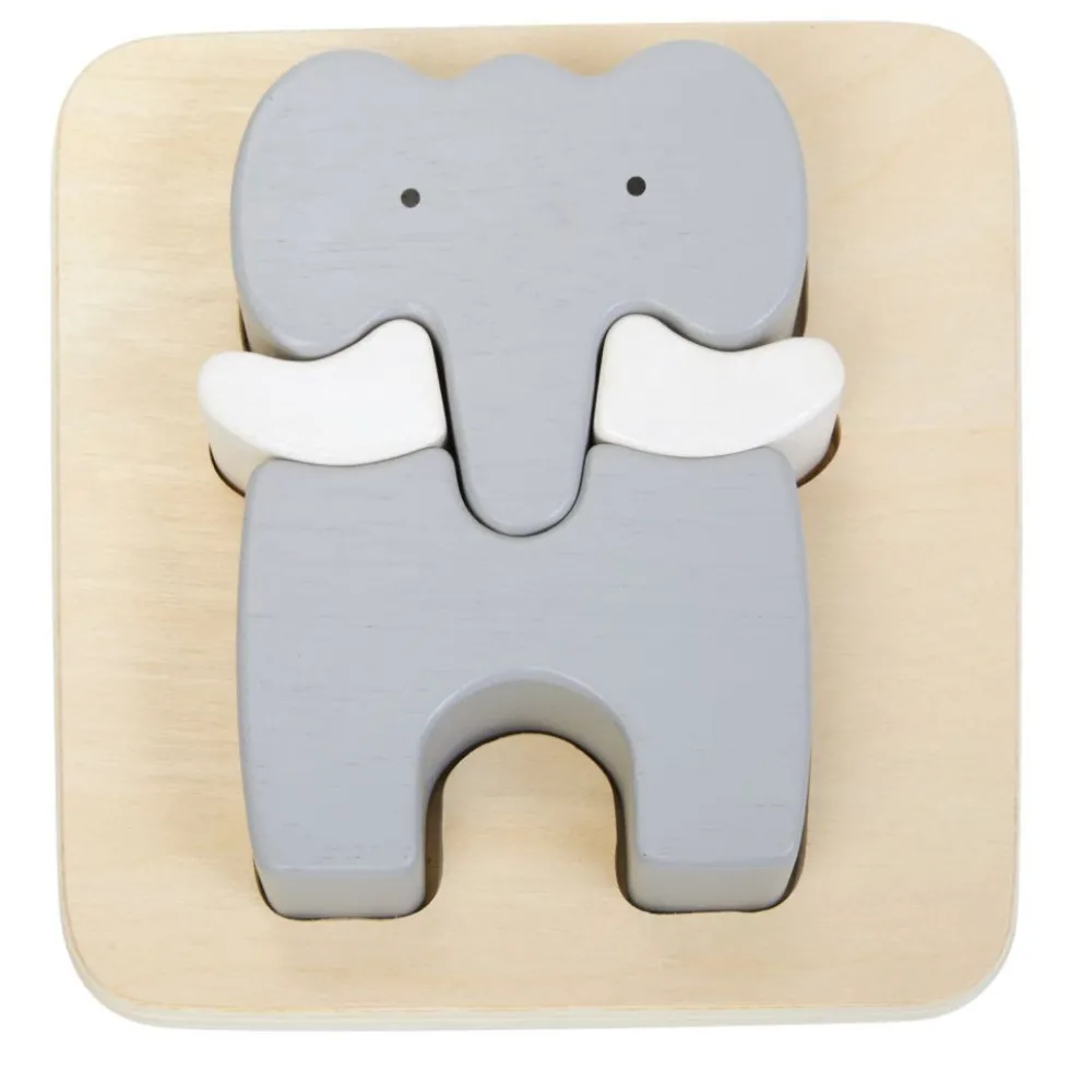 Excellerations® Chunky Wood Animal Puzzles, Set of 6