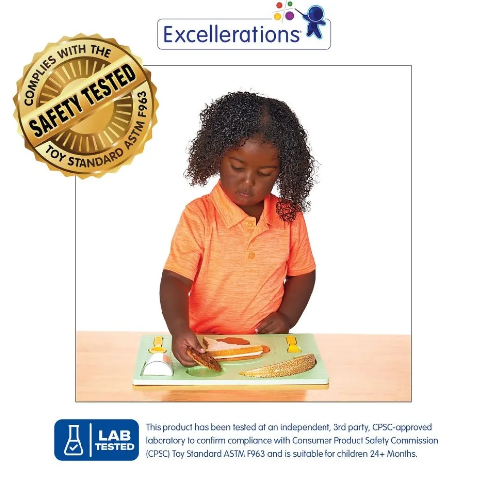 Excellerations® 3D Chunky Food Puzzle- Lunch