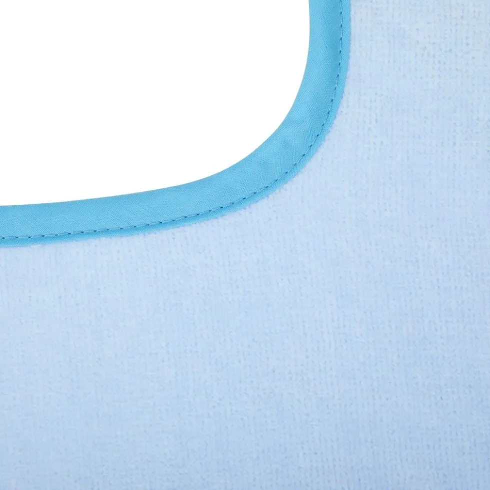 Excellerations® Dozen Blue Bibs with Snaps