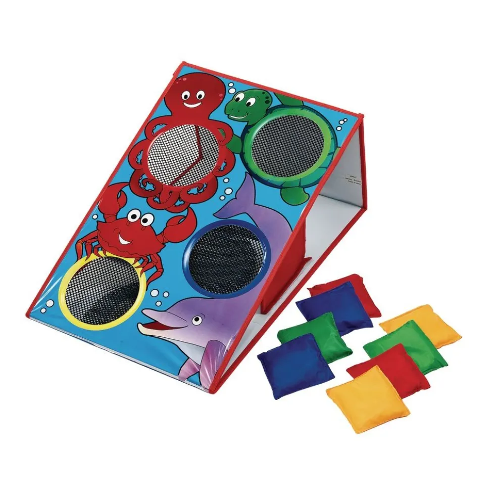 Excellerations® Dual Sided Cornhole Tossing Board