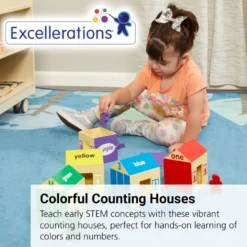 Excellerations® earlySTEM™ Colors & Counting Houses 20 Pieces