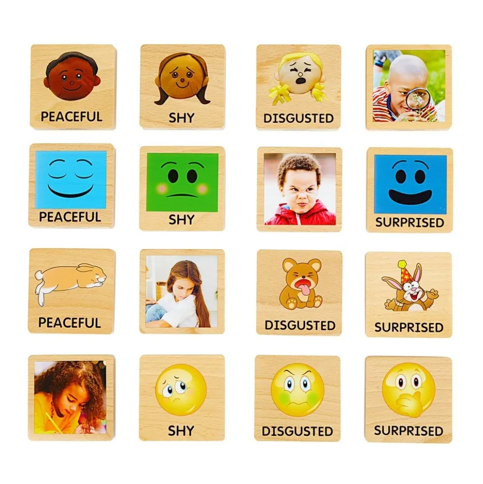 Excellerations® Emotions Books, Dolls and Blocks Kit 2 - 4 books 4 dolls 16 blocks