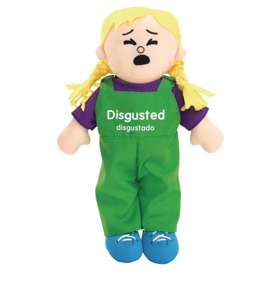 Excellerations® 18" Emotions Dolls - Suprised, Disgusted, Shy, Peaceful - Set of 4