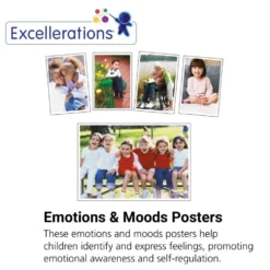Excellerations® Emotions & Moods Posters for Schools - Set of 25