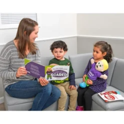 Excellerations® Emotions Spanish Books, Dolls and Blocks Kit 1 - 4 books 4 dolls 16 blocks
