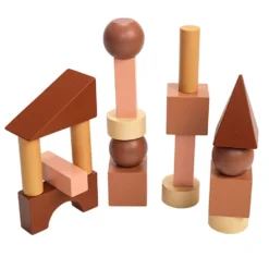 Excellerations® Engineered Blocks - 22 Pieces in Natural Colors