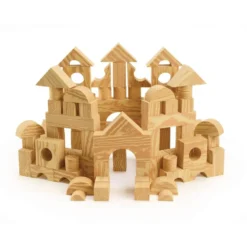 Excellerations® Foam Wood-Look Blocks - Set of 80