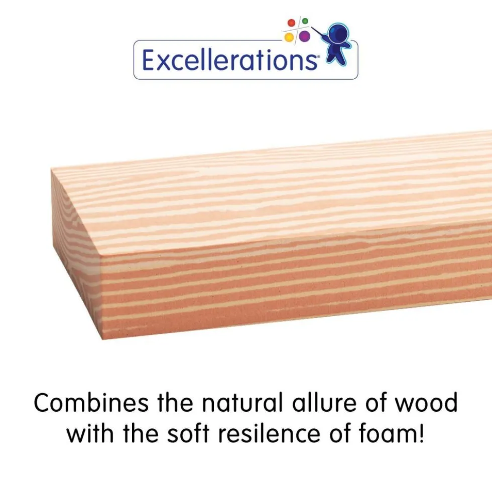 Excellerations® Foam Wood-Look Blocks - Set of 80