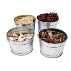 Excellerations® Galvanized Steel Pail - Set of 4
