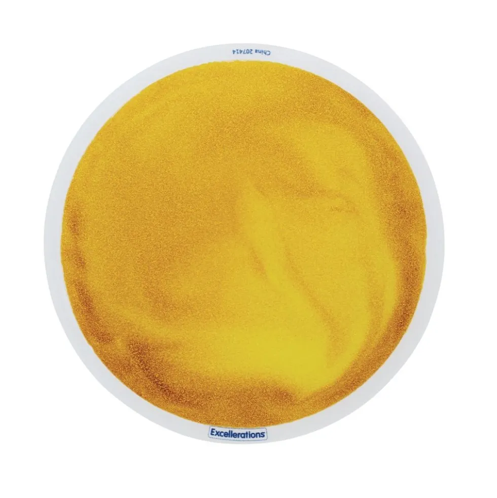 Excellerations® Glitter Circle Liquid Tiles - Set of 5