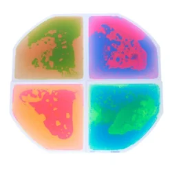 Excellerations® Glow-in-the-Dark Liquid Sensory Floor Tiles - Set of 4