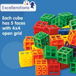 Excellerations® Grid Linking Cubes - 300 Pieces