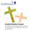Excellerations® Hanging Wooden Crosses - Set of 12