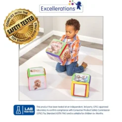 Excellerations® Infant Photo Cubes with Mirror - Set of 3