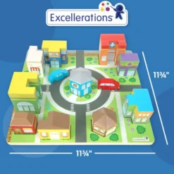 Excellerations® JourneyJunction™ Build & Block Logic Puzzle Town