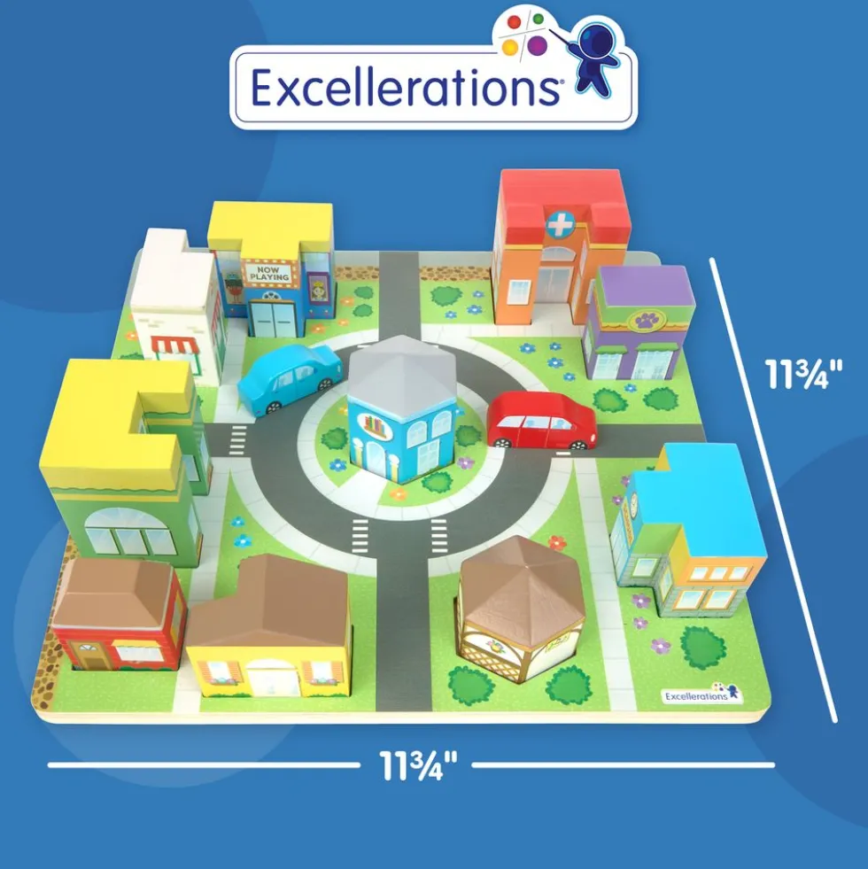 Excellerations® JourneyJunction™ Build & Block Logic Puzzle - 4 sets