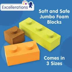 Excellerations® Jumbo Interlocking Blocks - 22 pcs