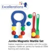 Excellerations® Jumbo Magnetic Marble Set - 13 Pieces