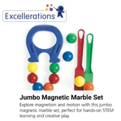 Excellerations® Jumbo Magnetic Marble Set - 13 Pieces