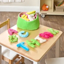 Excellerations® 5" Jumbo Premium Soft Sensory Alphabet Letters with Basket for Toddlers