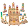 Excellerations® Macaron & Wood Gem Blocks - 85pcs with 2 Trays