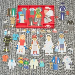 Excellerations® Magnetic Career Dressing Dolls - 93 Pieces