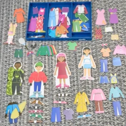 Excellerations® Magnetic Dressing Dolls - 80 Pieces