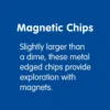 Excellerations® 100 Metal-Edged Chips & 6 Magnetic Wands Kit