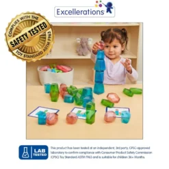 Excellerations® Mini Stacking Gems - Set of 30