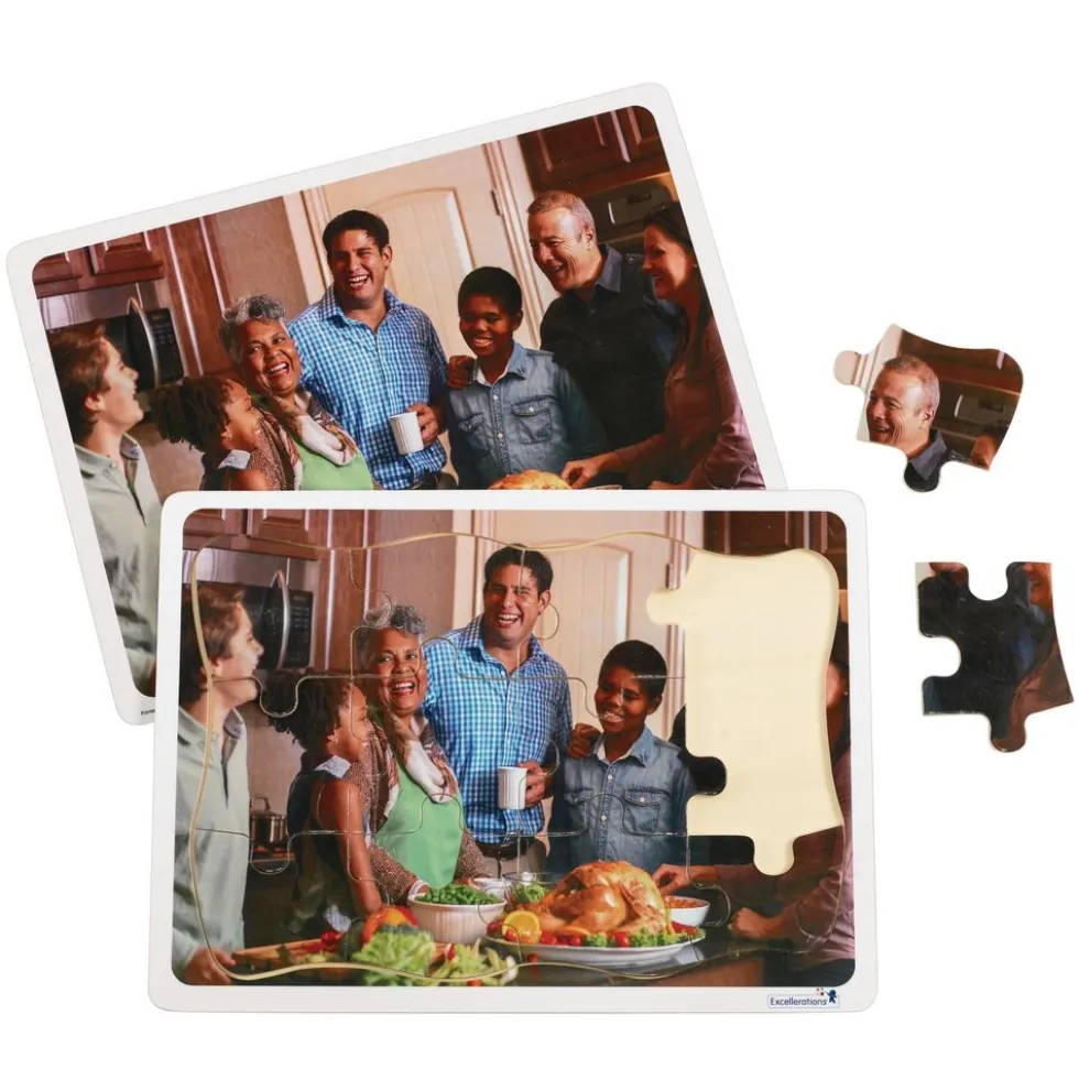 Excellerations® Multicultural Family Puzzles - Set of 12