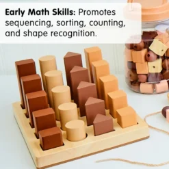 Excellerations® Natural Shape Sequence Blocks - Set of 21