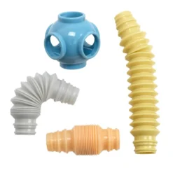 Excellerations® Natural Tones Stretchy Tubes & Connectors - 55 Pieces