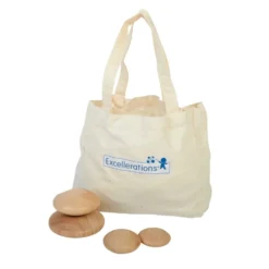 Excellerations® Natural Wood Stacking Stones Set of 20