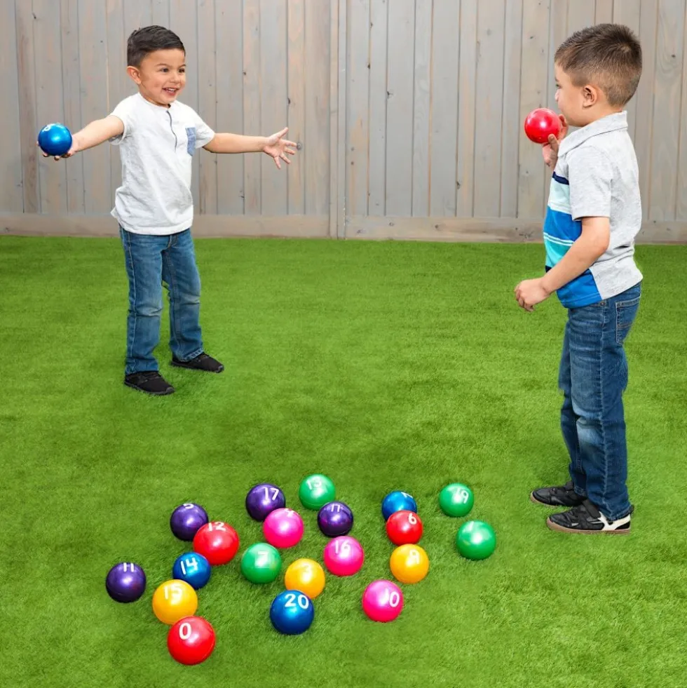 Excellerations® 3" Number Ball - Set of 21 with 1 Air Pump