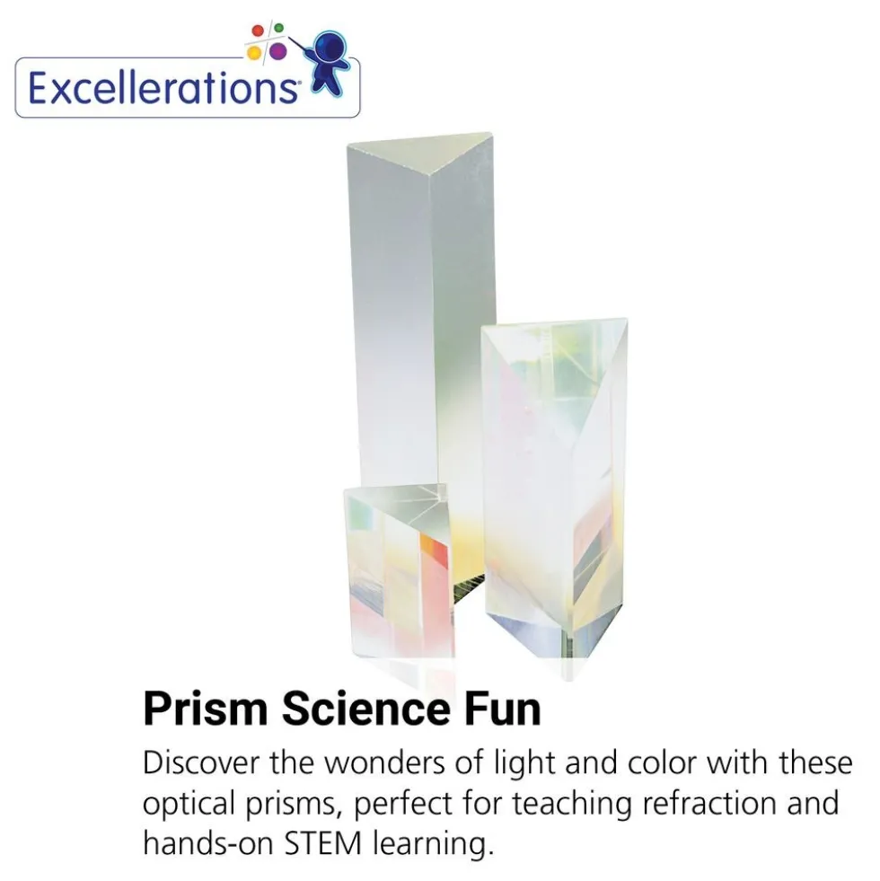 Excellerations® Optical Prisms - Set of 3