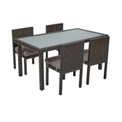 Excellerations® Outdoor Dining Set - 4 Chairs & 1 Table 21
