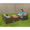 Excellerations® Outdoor Wicker Furniture 3-Piece Set (Preschool Height)