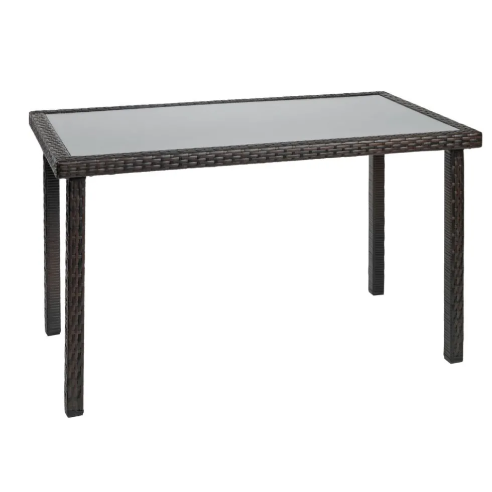 Excellerations® Outdoor Wicker Set - Table, Bench, & 2 Chairs 26" (School Age Height)