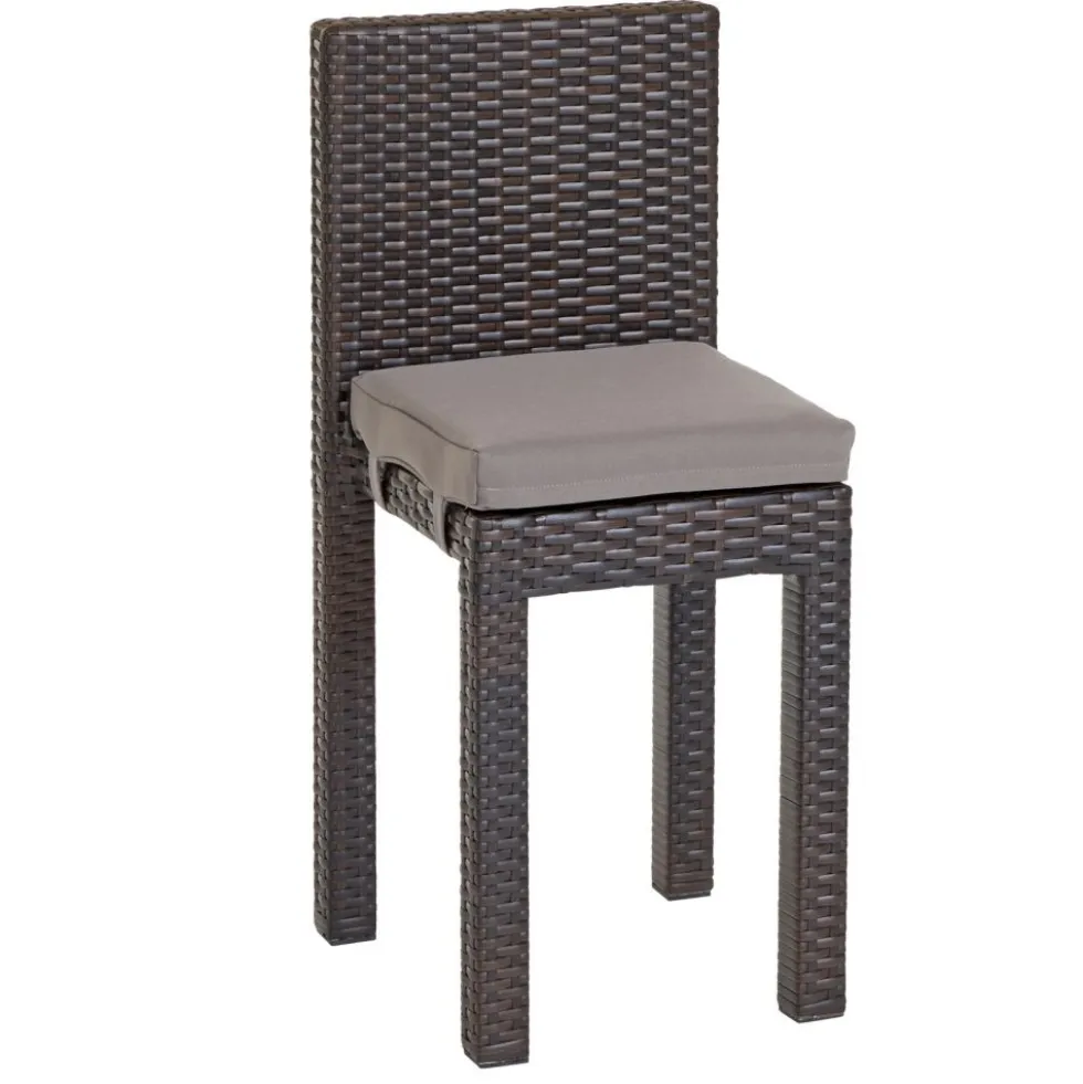 Excellerations® Outdoor Wicker Set - Table, Bench, & 2 Chairs 26" (School Age Height)