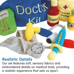 Excellerations® Plush Doctor Kit - 10 Pieces