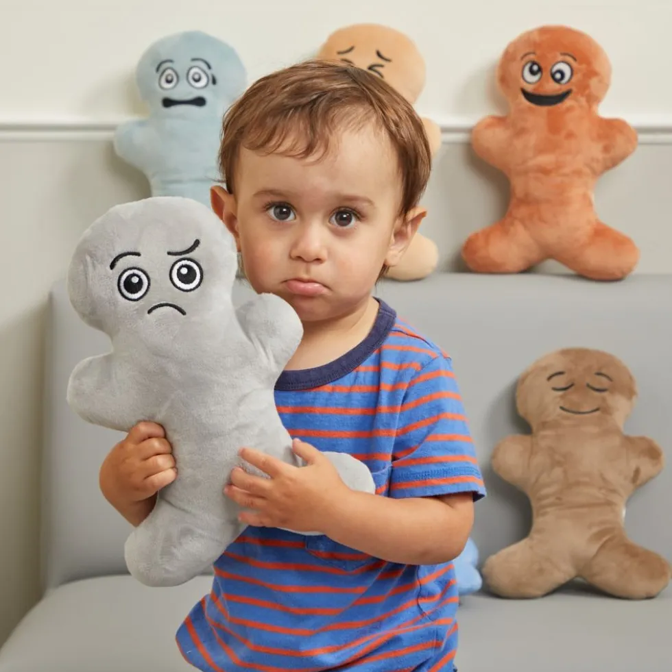 Excellerations® Plush Emotions 11" Dolls Calm Colors - Set of 6
