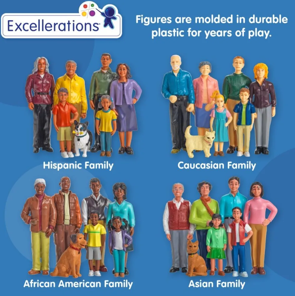 Excellerations® Pretend Play Figures - Set of 28