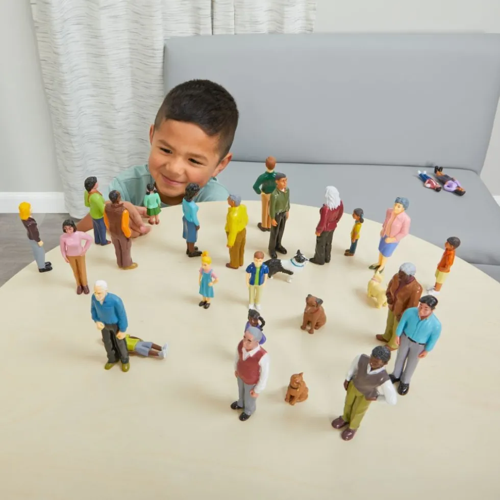 Excellerations® Pretend Play Figures - Set of 28